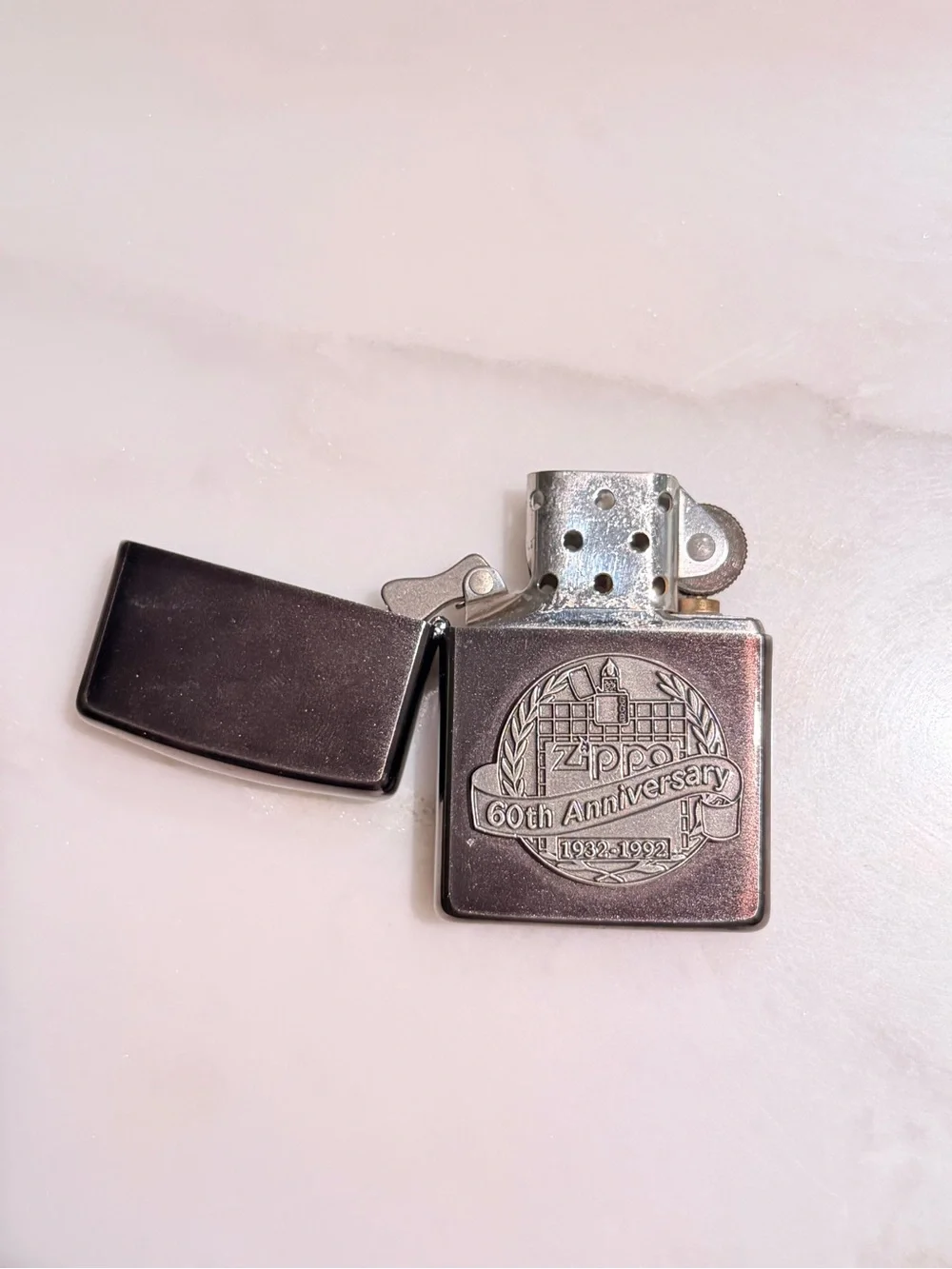 60th Anniversary Zippo Metal Pocket Lighter